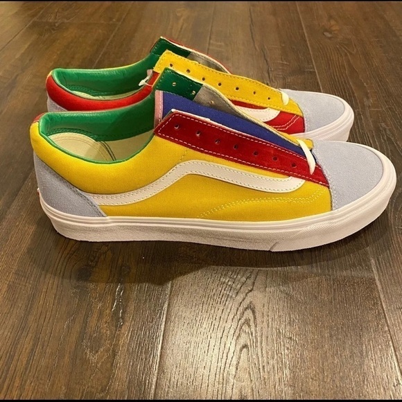 Vans Style‎ 36 Sunshine Multicolor Suede/Canvas Sneakers Size 6.5 Women - Picture 6 of 9